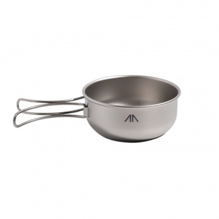 Миска с ручками титановая GORAA TITANIUM SINGLE-WALL BOWL WITH FOLDING HANDLE 300мл.
