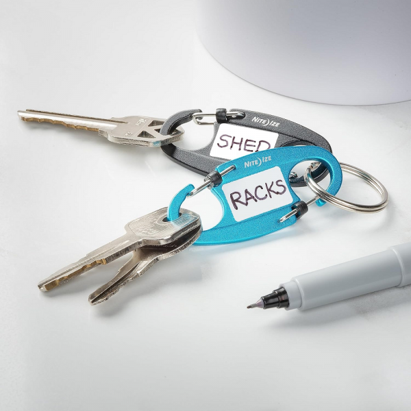 Брелок для ключей NiteIze IdentiKey SlideLock Dual Carabiner 2pk