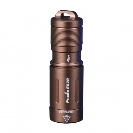 Фонарь Fenix E02R, коричневый, E02RBN
