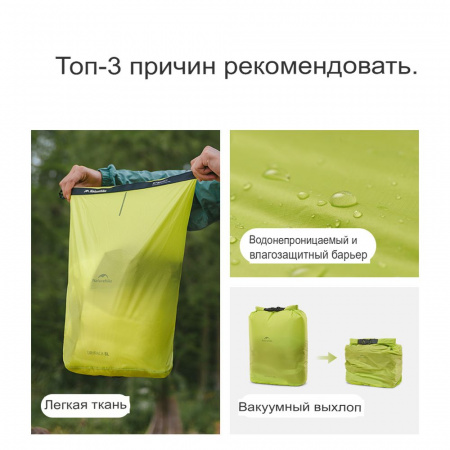 Гермомешок Naturehike Roll-Top Waterproof Storage Bag 2L CNK2550XB012