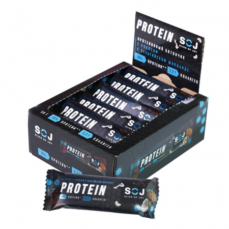 Батончик протеиновый "Protein SOJ" со вкусом кокоса 50г