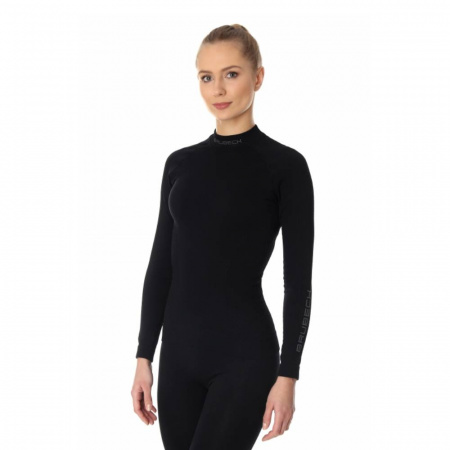 Термобелье женское Brubeck футболка с длинным рукавом EXTREME THERMO черный L