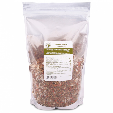 Гречка с мясом и овощами 500г, СПЕЦПИТ