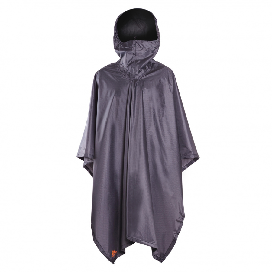 Накидка Пончо серая