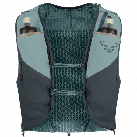 Жилет беговой с 2 флягами Dynafit ALPINE 15 VEST Smoke Blue, XL)