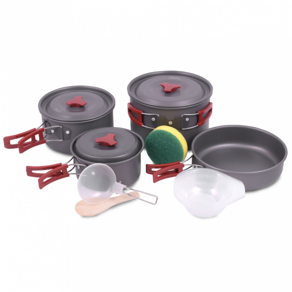 Набор посуды, 3 кастрюли, 1 сковородка, (4-5 персон) BRS-155 Набор посуды, 3 кастрюли, 1 сковородка, (4-5 персон) BRS-155