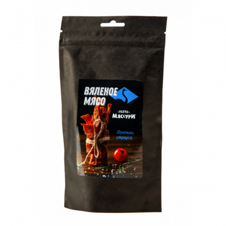 Вяленое мясо Страус Ранчо Мяссури Гурмэ, 50 гр