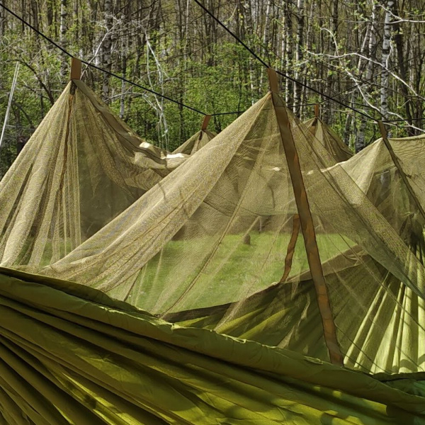 Гамак туристический одноместный с москитной сеткой Mormus Equip Ultralight Hammock