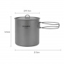 Snow Line котелок Titanium Cookware 1250мл