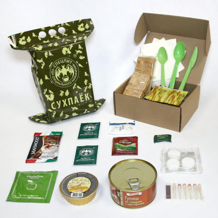 Сухой паек разовый Ужин Вариант 2 (ИРП-Ужин2) СПЕЦПИТ