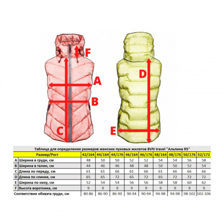 Жилет пуховый BVN Альпина RS