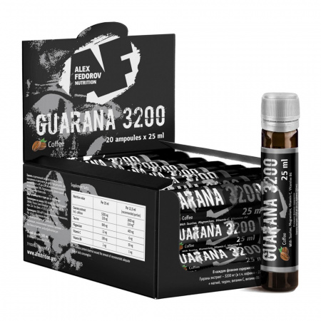Энергетический напиток AFN GUARANA 3200 (Кофе) (1 ампула х 25 мл)