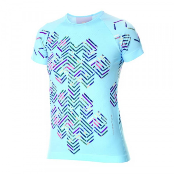 Термобелье Brubeck Футболка женская короткий рукав RUNNING AIR  светло-синий S