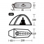 Палатка Naturehike Cloud up 1 210T NH18T010-T с футпринтом