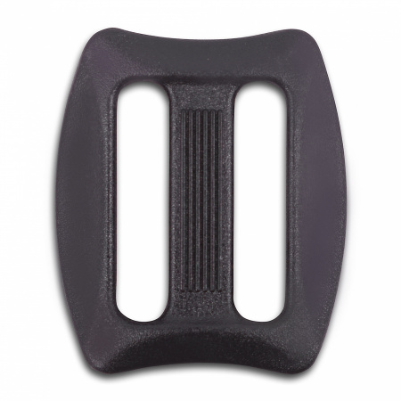 Пряжка двухщелевая Duraflex Vintage Smoothy Sliplok 15мм, 1-10150, черный