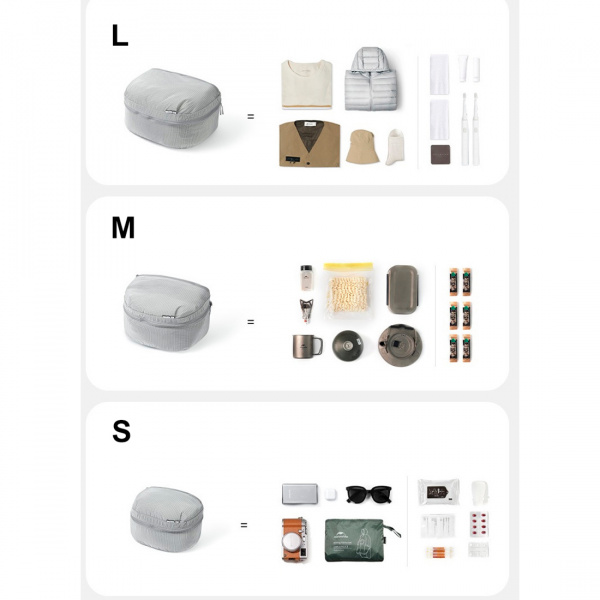 Набор органайзеров для вещей Naturehike CloudPouch CNK2350XB011 3 шт
