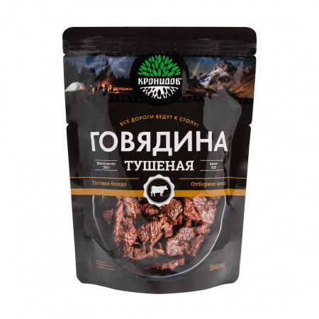 Готовое блюдо Говядина тушеная (тушенка) высший сорт 250 г (Кронидов)