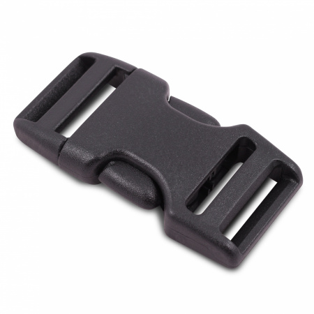 Пряжка фастекс Duraflex Dual Stealth 20мм, две регулировки, 1-06403/1-10114, черный