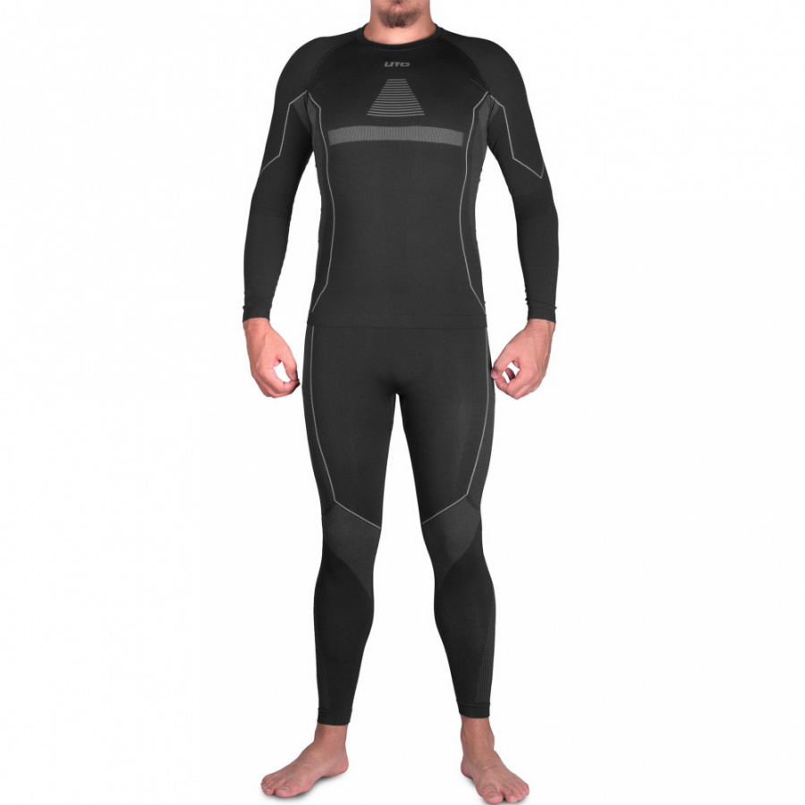 Термобелье UTO комплект Sports Bamboo Charcoal 973102 Black/Grey XXL