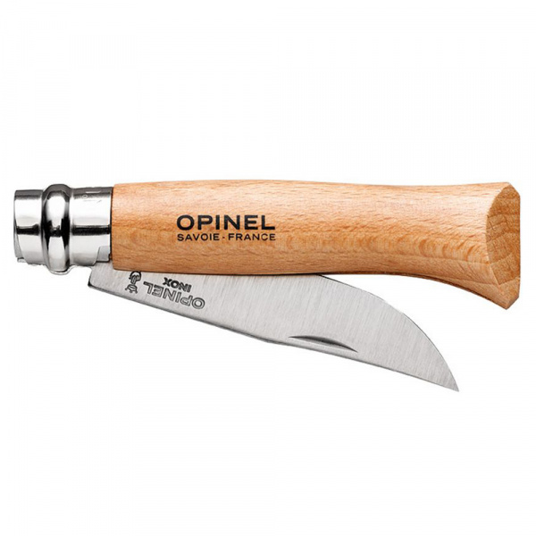 Нож Opinel №8, нержавеющая сталь, бук