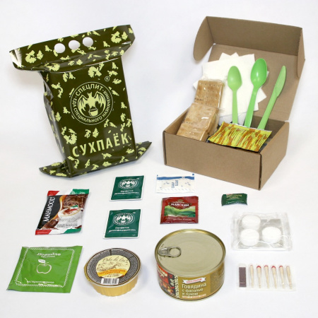 Сухой паек разовый Ужин Вариант 3 (ИРП-Ужин3) СПЕЦПИТ
