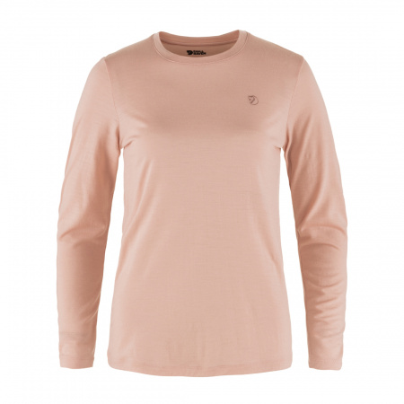 Футболка с длинным рукавом женская Fjallraven Abisko Wool LS M розовая (chalk rose) L