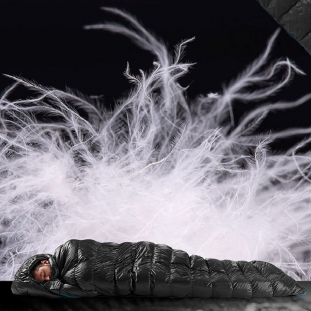 Мешок спальный Naturehike CW400 NH18C400-D с гусиным пухом