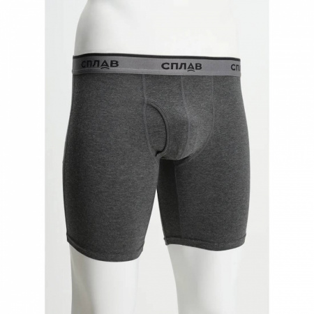 Трусы-боксеры Сплав Топаз М темный меланж 52