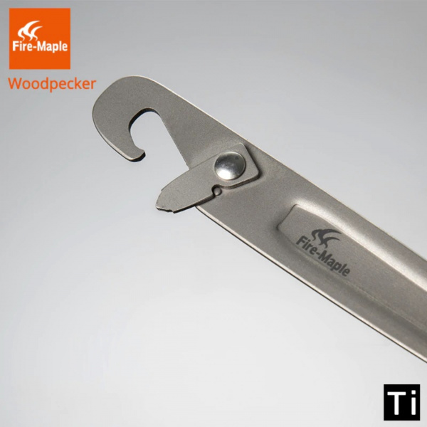 Титановая ловилка с инструментом для декомпрессии пустых газ. картриджей Woodpecker