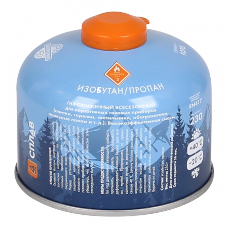 Баллон газовый Сплав резьбовой 230 г