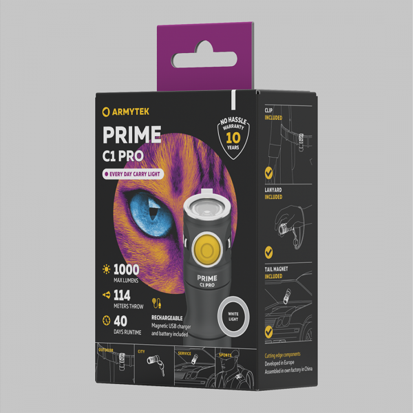 Фонарь Armytek Prime C1 Pro Белый