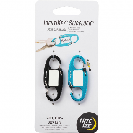 Брелок для ключей NiteIze IdentiKey SlideLock Dual Carabiner 2pk