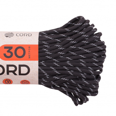 Паракорд 550 T-Gear x CORD nylon 30м световозвращающий