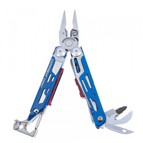 Мультитул Leatherman Signal -832741 115мм 19функций синий нейлоновый чехол карт.коробка