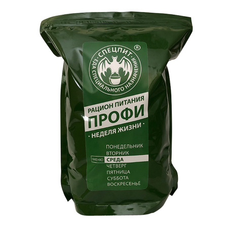 Рацион питания ИРП меню СРЕДА (Профи) Спецпит