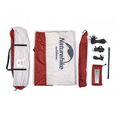 Тент Naturehike Hexagon NH16T013-S, 150D, 520*460 см для кемпинга, (с двумя стойками)