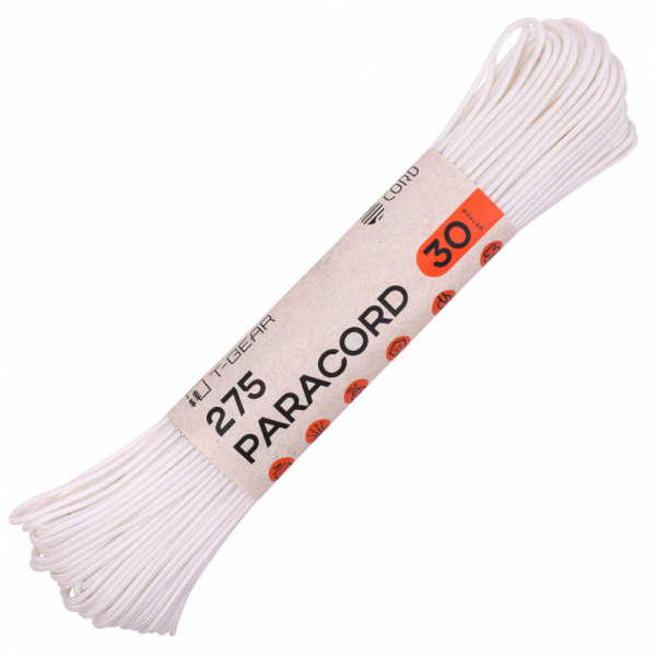 Паракорд 275 T-Gear x CORD nylon 30м (White)