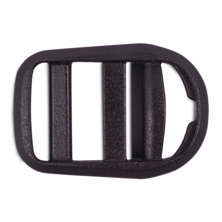 Пряжка трехщелевая Duraflex S.J. 15мм, 1-40037, черный