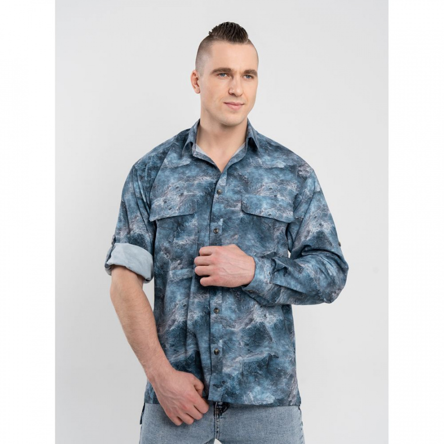Рубашка 8848m Lite Синие горы 48