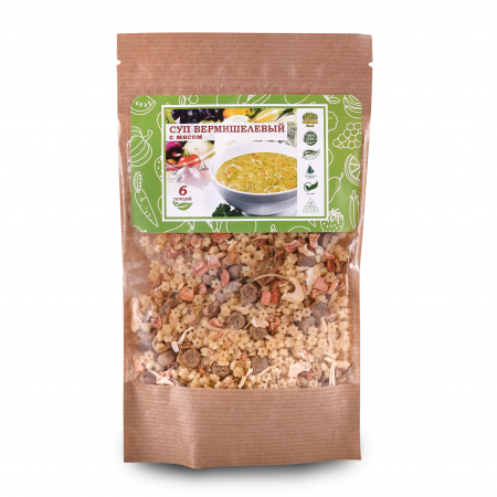 Organic Food Суп вермишелевый с овощами и мясом, 160 гр