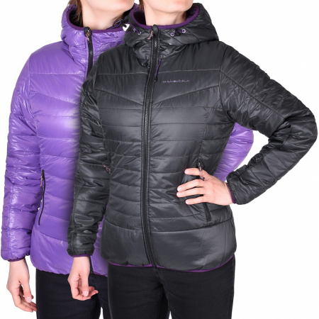 TrangoWorld куртка пуховая женская Chaqueta Haven RVSB JKT L черная/сиреневая