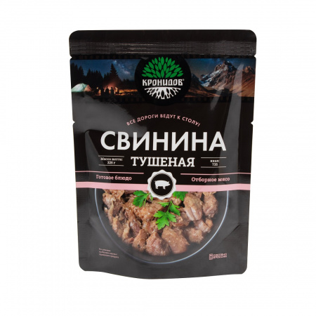 Готовое блюдо Свинина тушеная (тушенка) высший сорт 325 г (Кронидов)