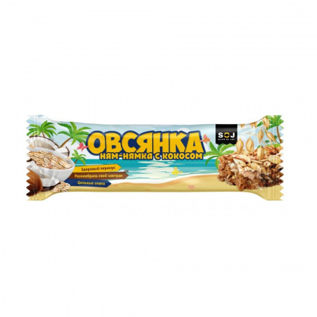 Батончик злаковый "Овсянка Ням-Нямка" с кокосом 30г