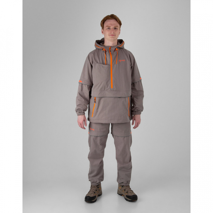 Костюм энцефалитный Элит Барьер, теплый серый 68-70/182-188 (Novatex)