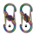 Карабин металлический NiteIze S-Biner MicroLock Stainless - Spectrum , 2 шт.