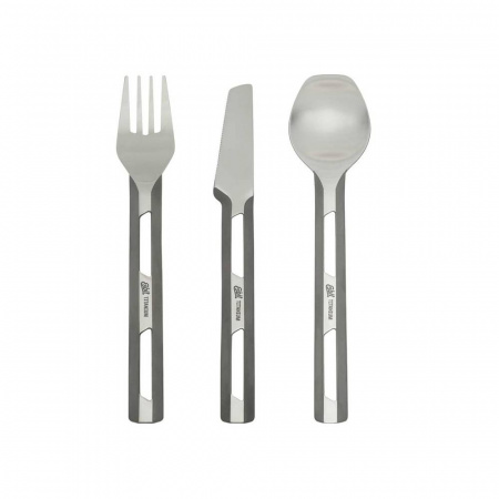 Набор Esbit ложка+вилка+нож титановый