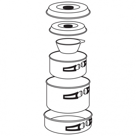 Набор посуды Сплав 2 кастрюли, 1 сковородка (2-3 персоны)