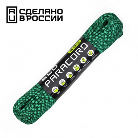 Паракорд 550 CORD nylon 30м RUS (emerald snake)