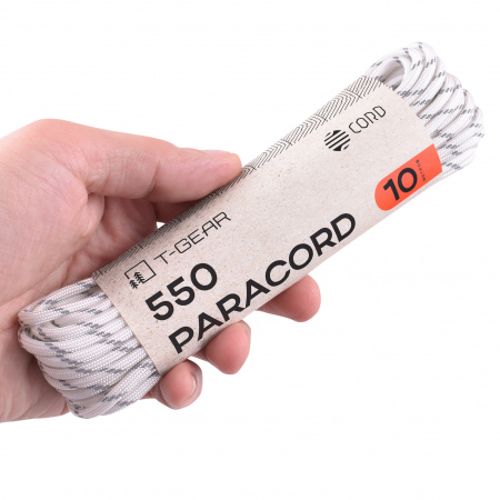 Паракорд 550 T-Gear x CORD nylon 10м световозвращающий
