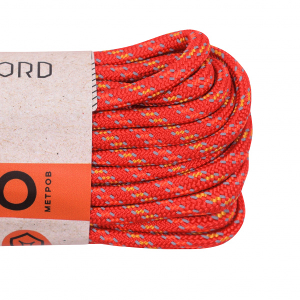 Паракорд 550 T-Gear x CORD nylon 10м световозвращающий